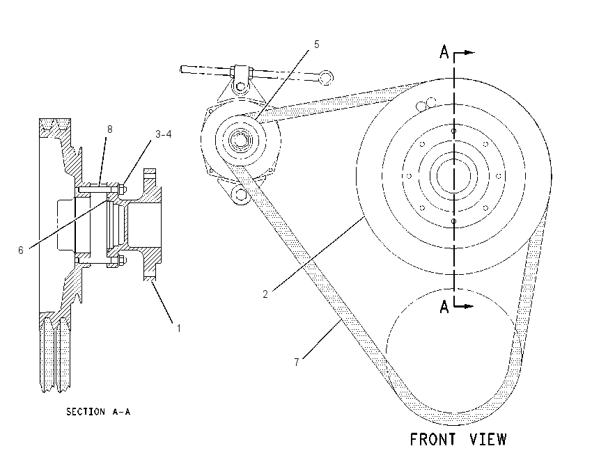 PULLEY GP-ALTERNATOR 1340788 CAT
