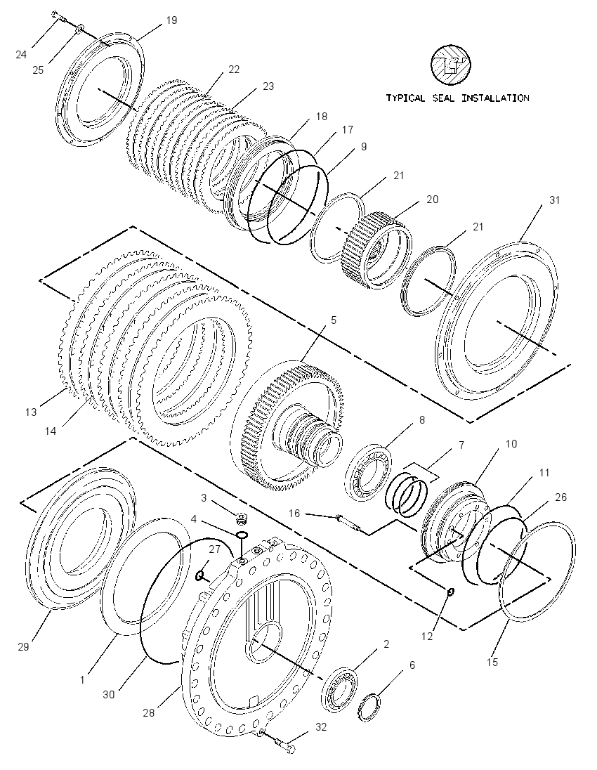 CLUTCH & BRAKE GP-STEERING 1358615 CAT