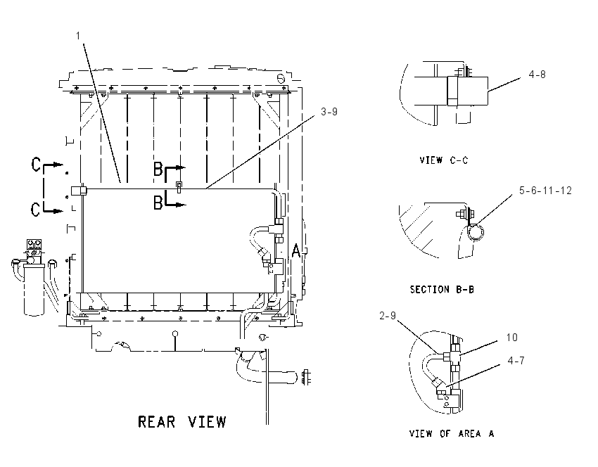 HYDRAULIC OIL COOLER 1642140 CAT