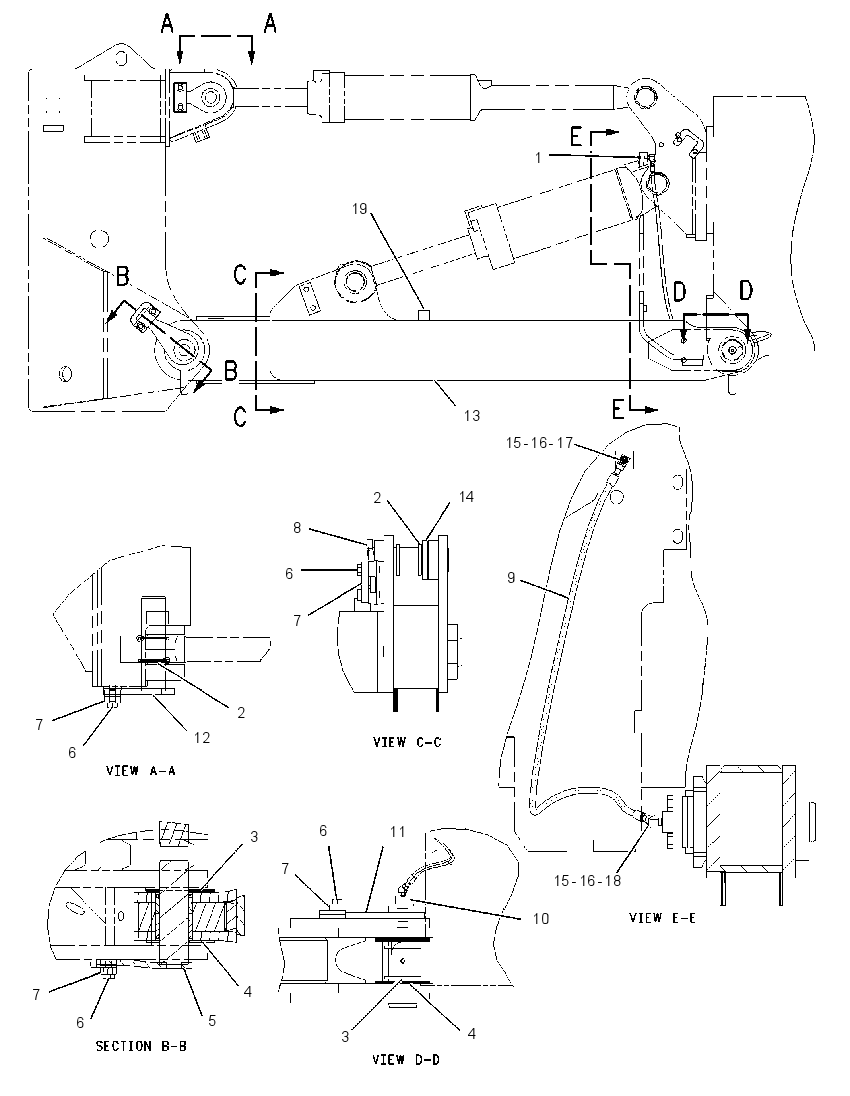 FRAME GP-RIPPER 1352803 CAT
