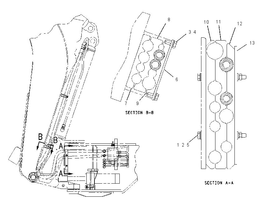 MOUNTING GP-LINES 1657770 CAT