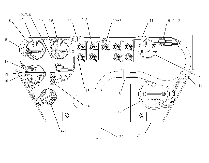 CONSOLE GP-INSTRUMENT 1355079 CAT