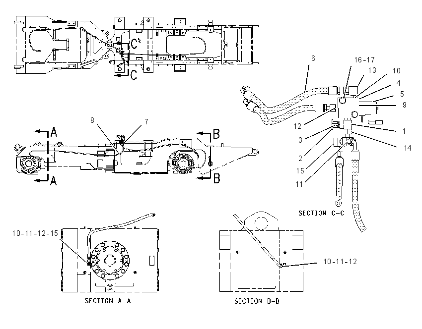 LINES GP-DIFFERENTIAL LOCK 1431422 CAT