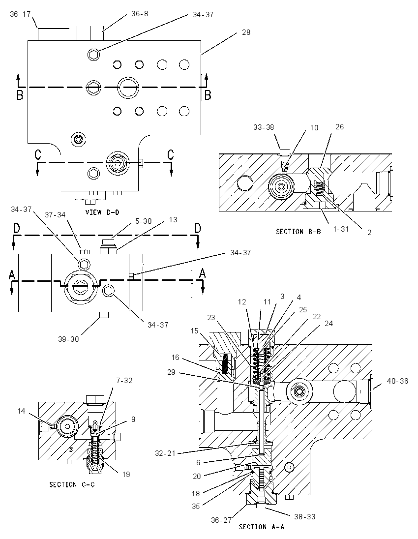 VALVE GP-LOWERING CONTROL 1525443 CAT