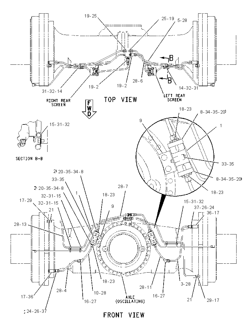 LINES GP-BRAKE COOLING 1384340 CAT