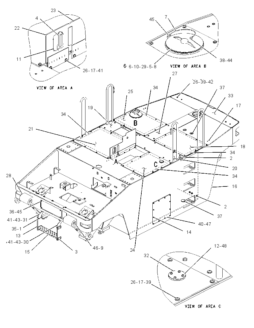 FRAME GP-MAIN 1312591 CAT