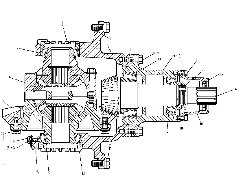 Дифференциал с конической передачей 8V1352 CAT
