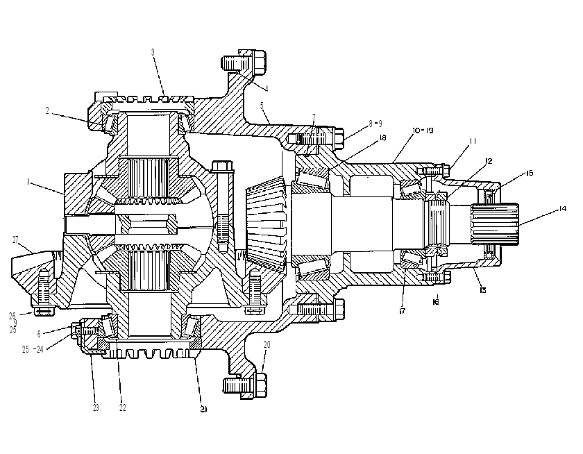 Дифференциал с конической передачей 8V1353 CAT
