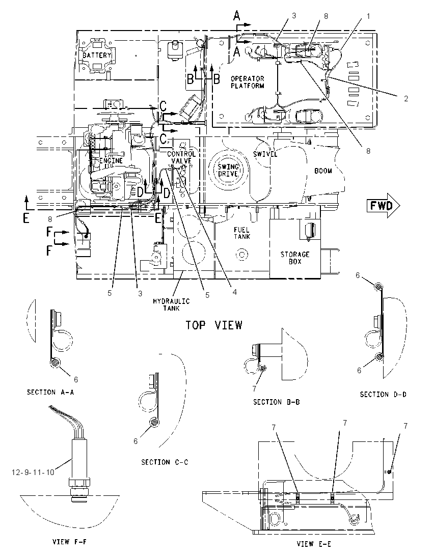 WIRING GP-AUXILIARY CONTROL 1215336 CAT