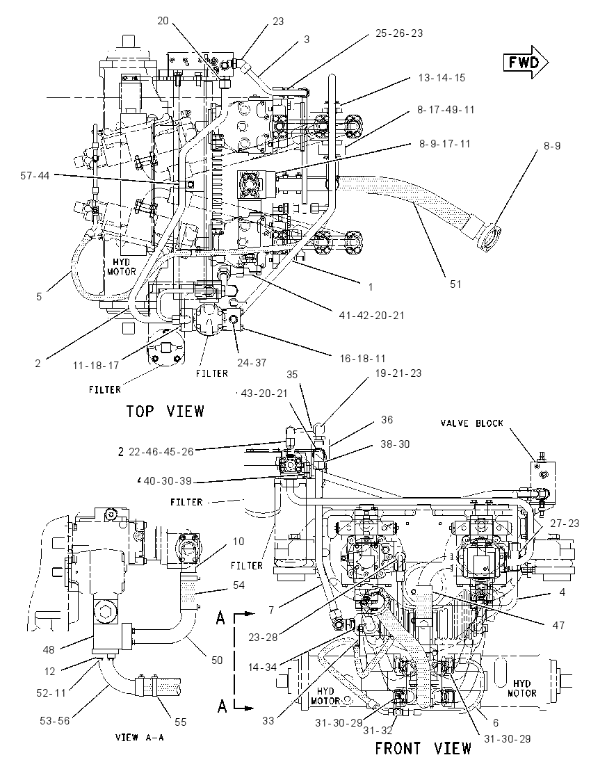 LINES GP-CHARGE PRESSURE 1439247 CAT
