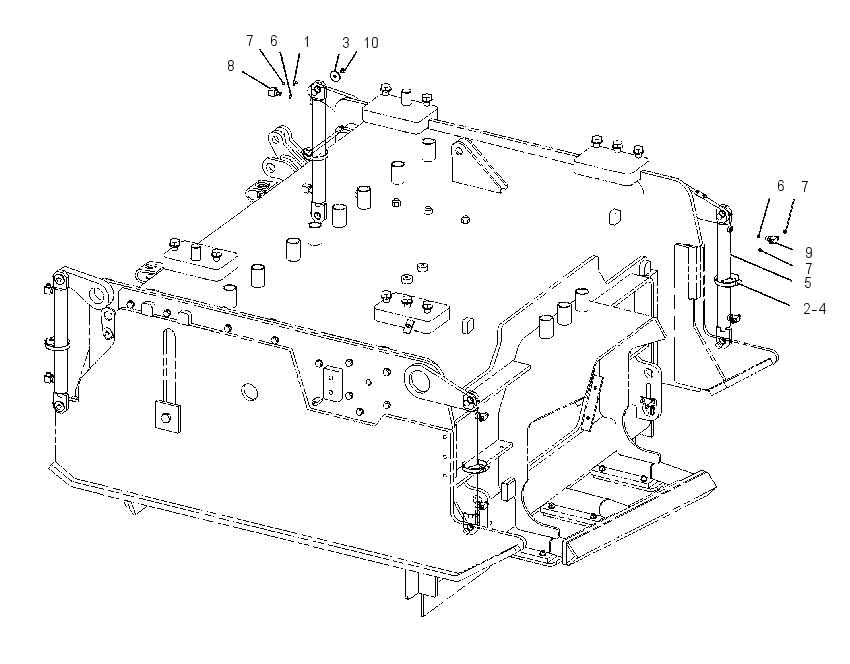 CYLINDER & MTG GP-SIDE PLATE 1627511 CAT