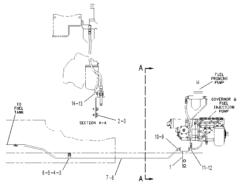 Трубопроводы топливные 5R9215 CAT