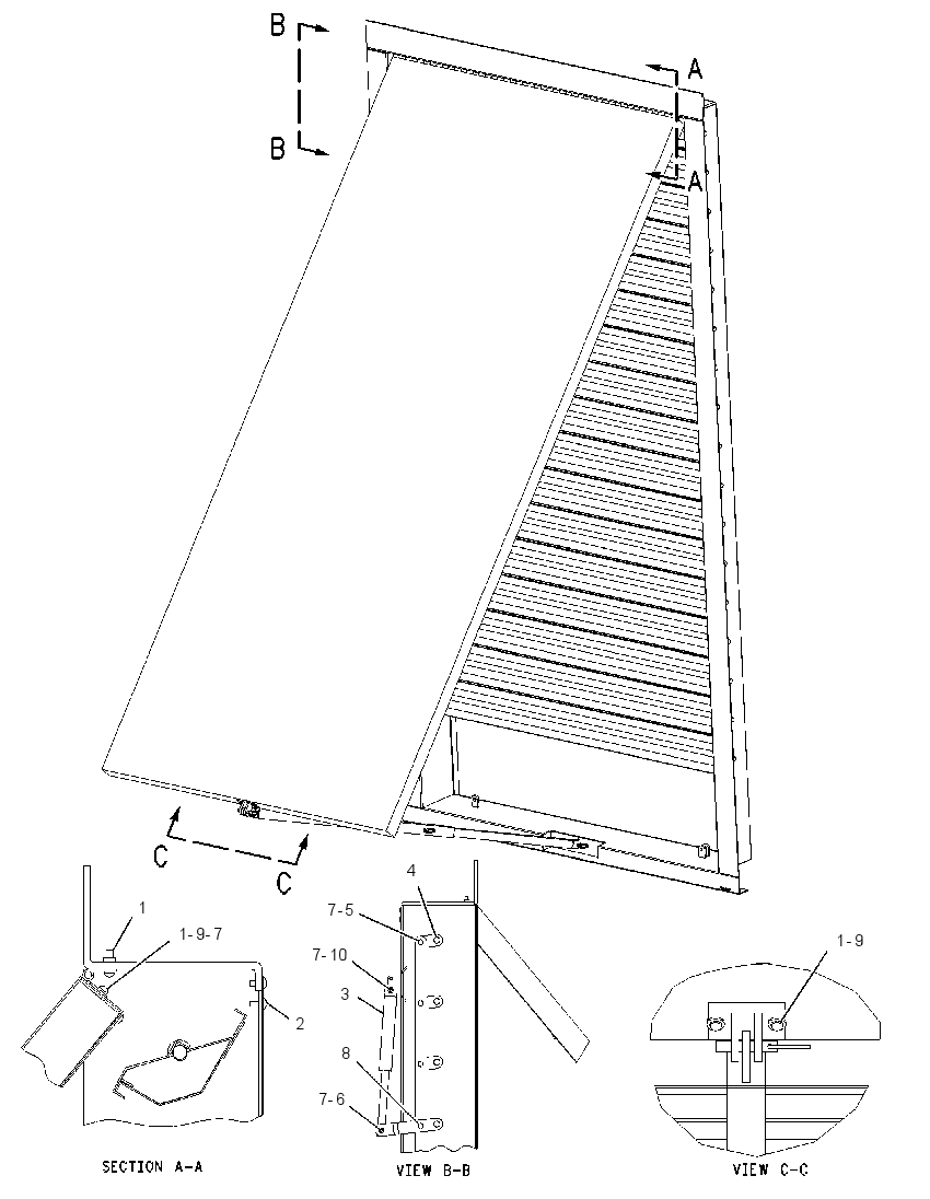 LOUVER AS 1672035 CAT