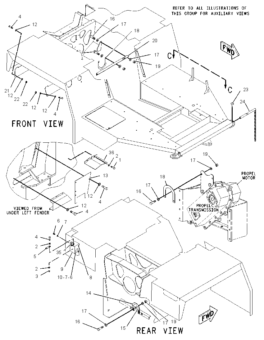FRAME GP-MAIN 1633431 CAT