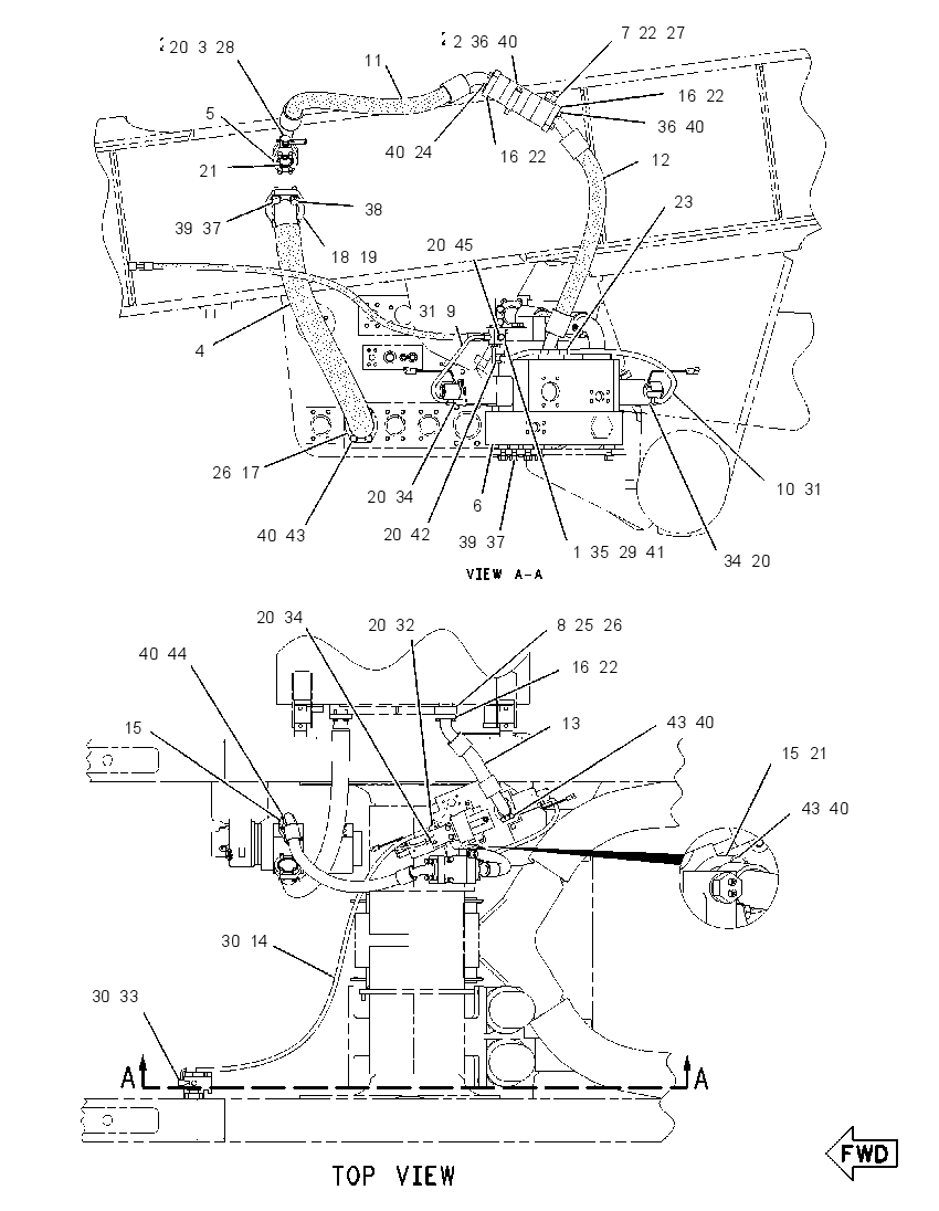 LINES GP-REAR ATTACHMENT 1634540 CAT