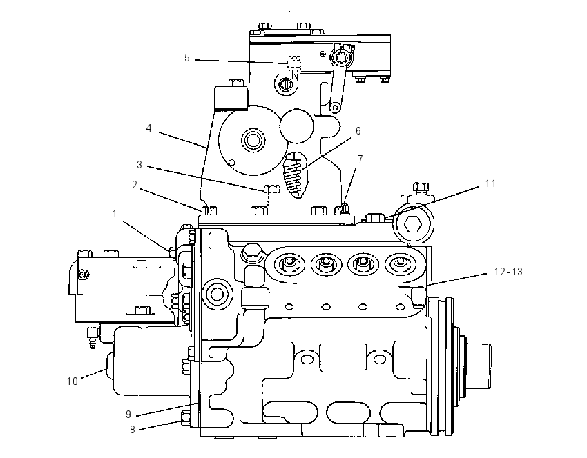 PUMP GP-GOV, FUEL INJ & TFR 4W7059 CAT