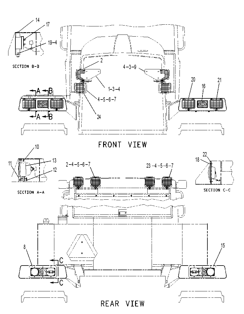 Освещение 9U1692 CAT