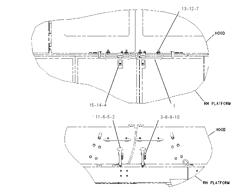 LATCH GP-HOOD 1493109 CAT