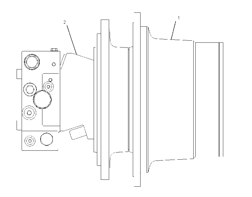 DRIVE GP-TRAVEL MOTOR & FINAL 1674049 CAT