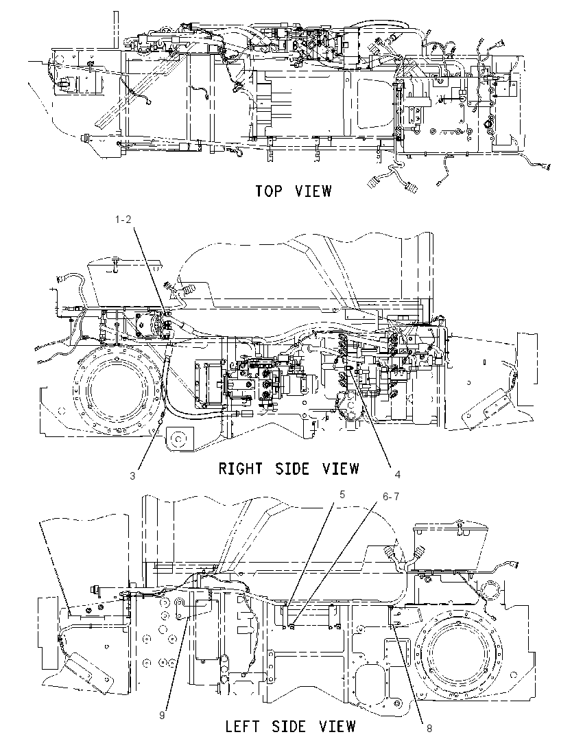 Проводка шасси 1549959 CAT