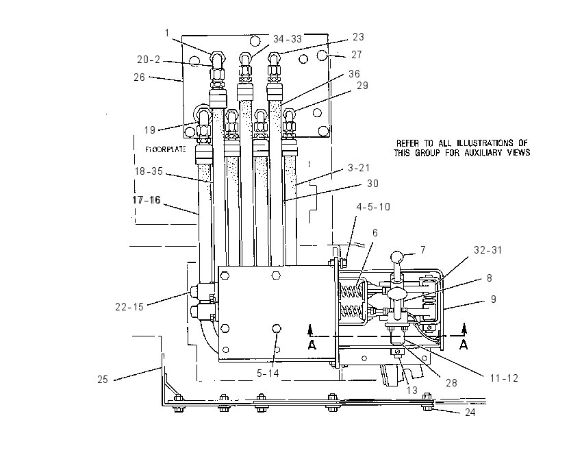Управление гидравликой ручное 7V0009 CAT