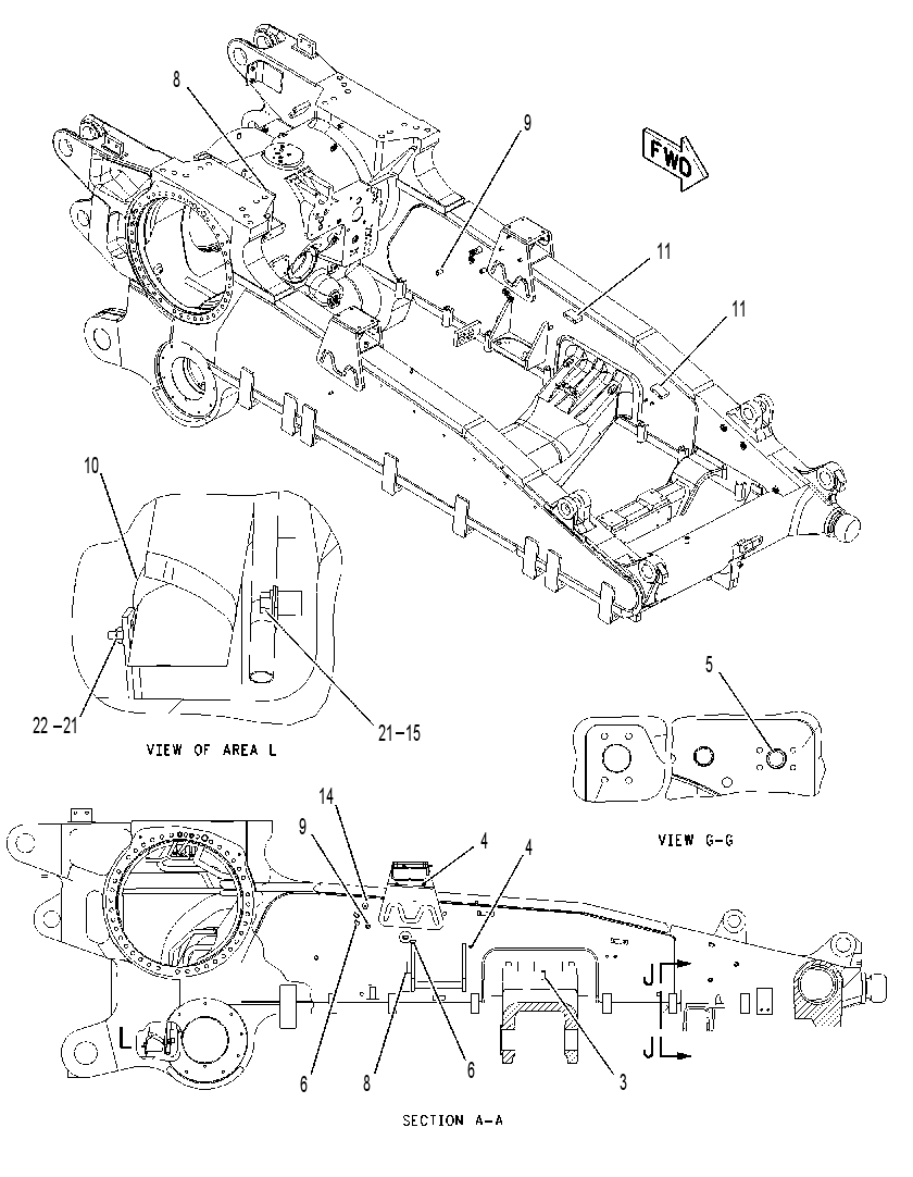 CASE & FRAME AS 1161136 CAT