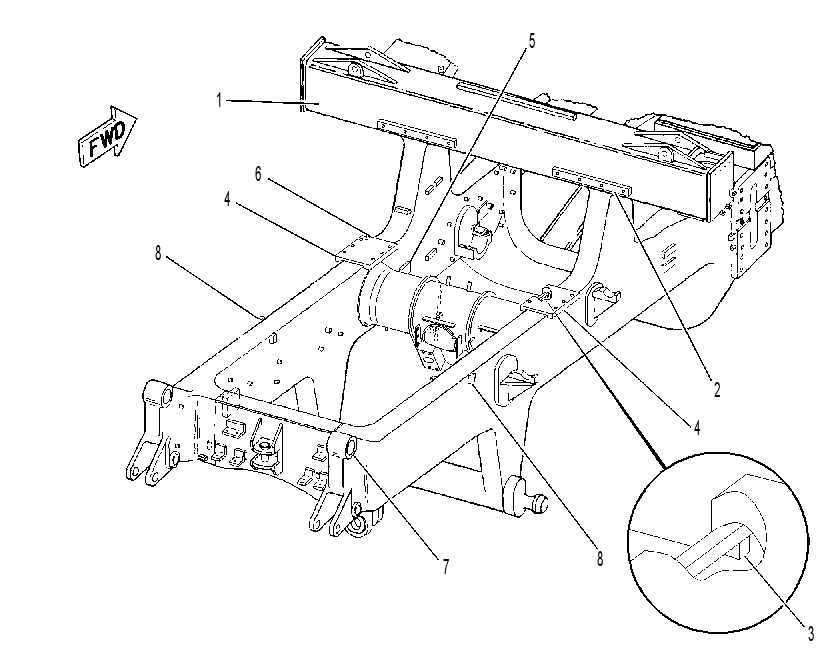 FRAME AS 8W9536 CAT