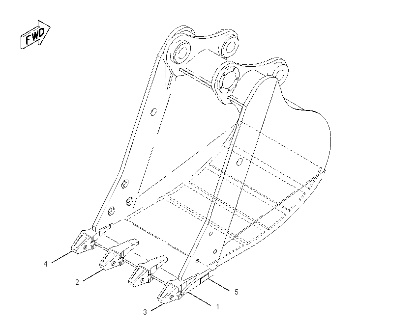 BUCKET AS-MASS EXCAVATOR 1179909 CAT