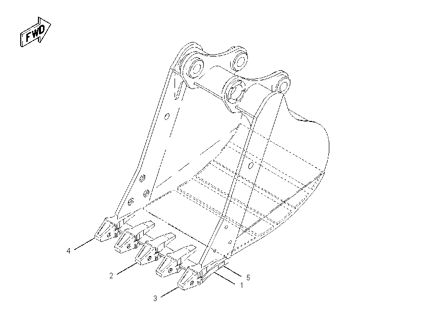 BUCKET AS-MASS EXCAVATOR 1179911 CAT