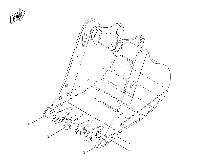 BUCKET AS-MASS EXCAVATOR 1179912 CAT