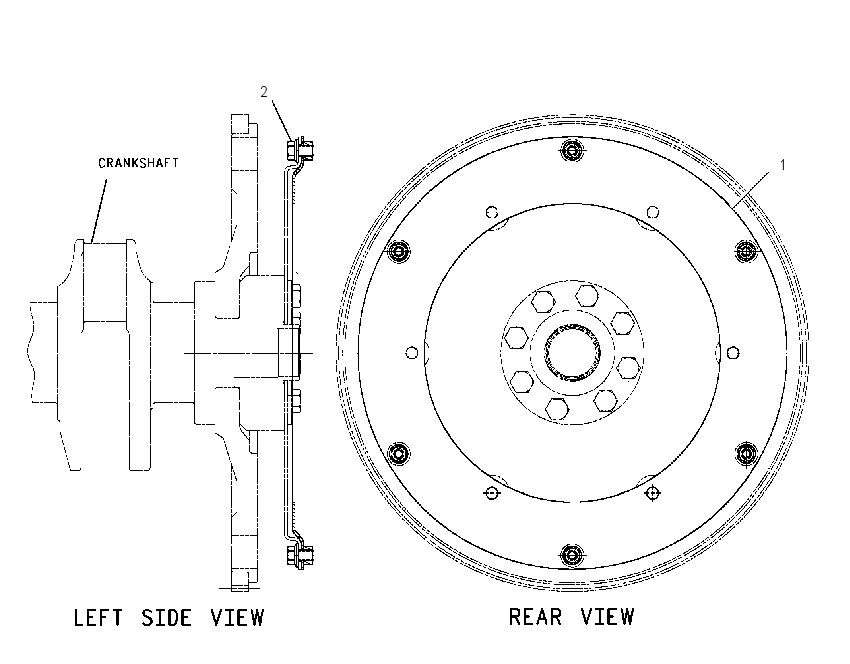 ADAPTER GP-ENGINE TO XMSN 1654059 CAT