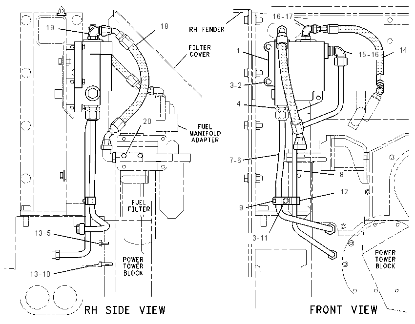 HEATER GP-FUEL 6I9455 CAT