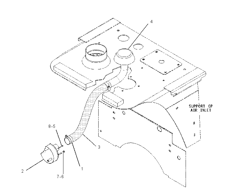 LINES GP-ALTERNATOR AIR 1645741 CAT