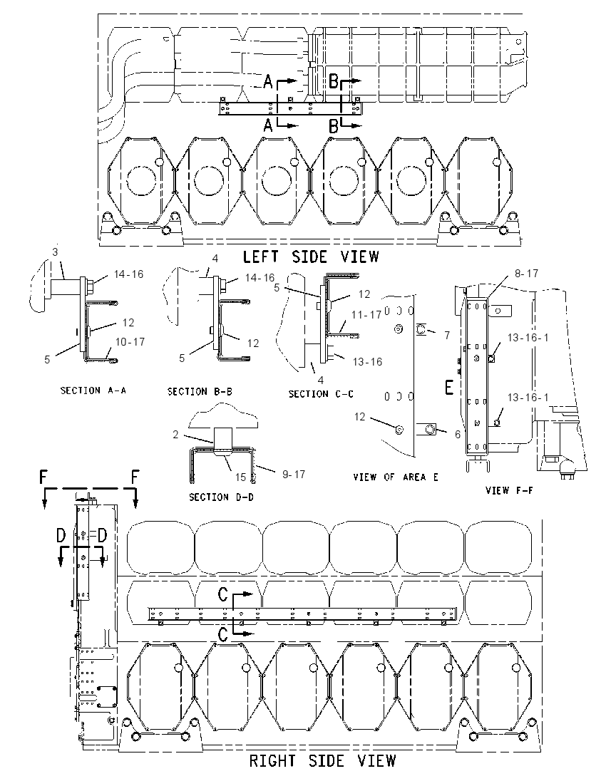 MOUNTING GP-AFTERCOOLER 1650162 CAT