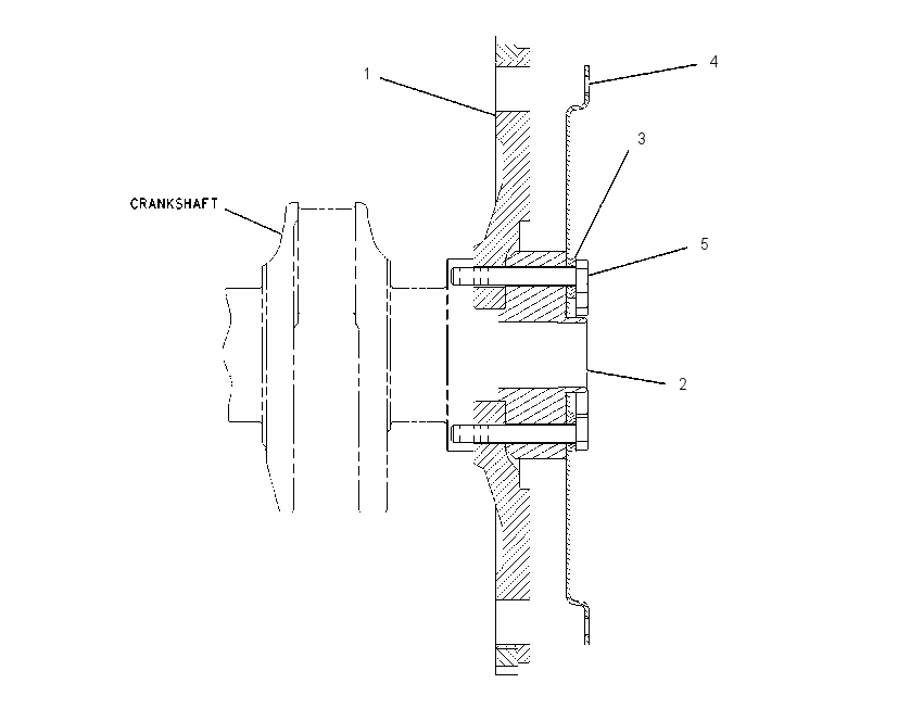 ADAPTER GP-ENGINE TO XMSN 1619214 CAT