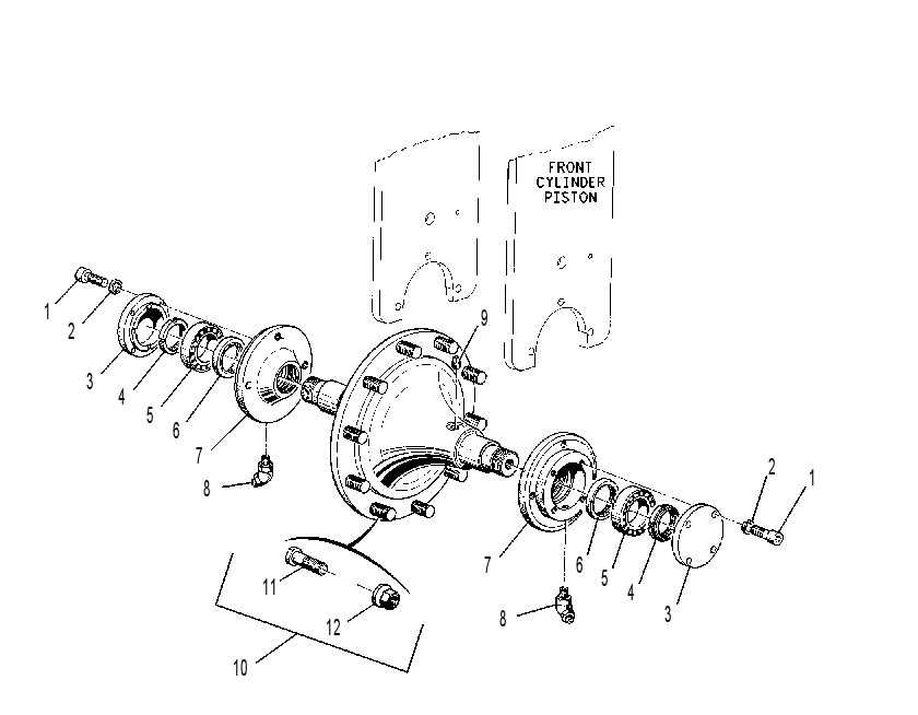 HUB GP-WHEEL 0828722 CAT