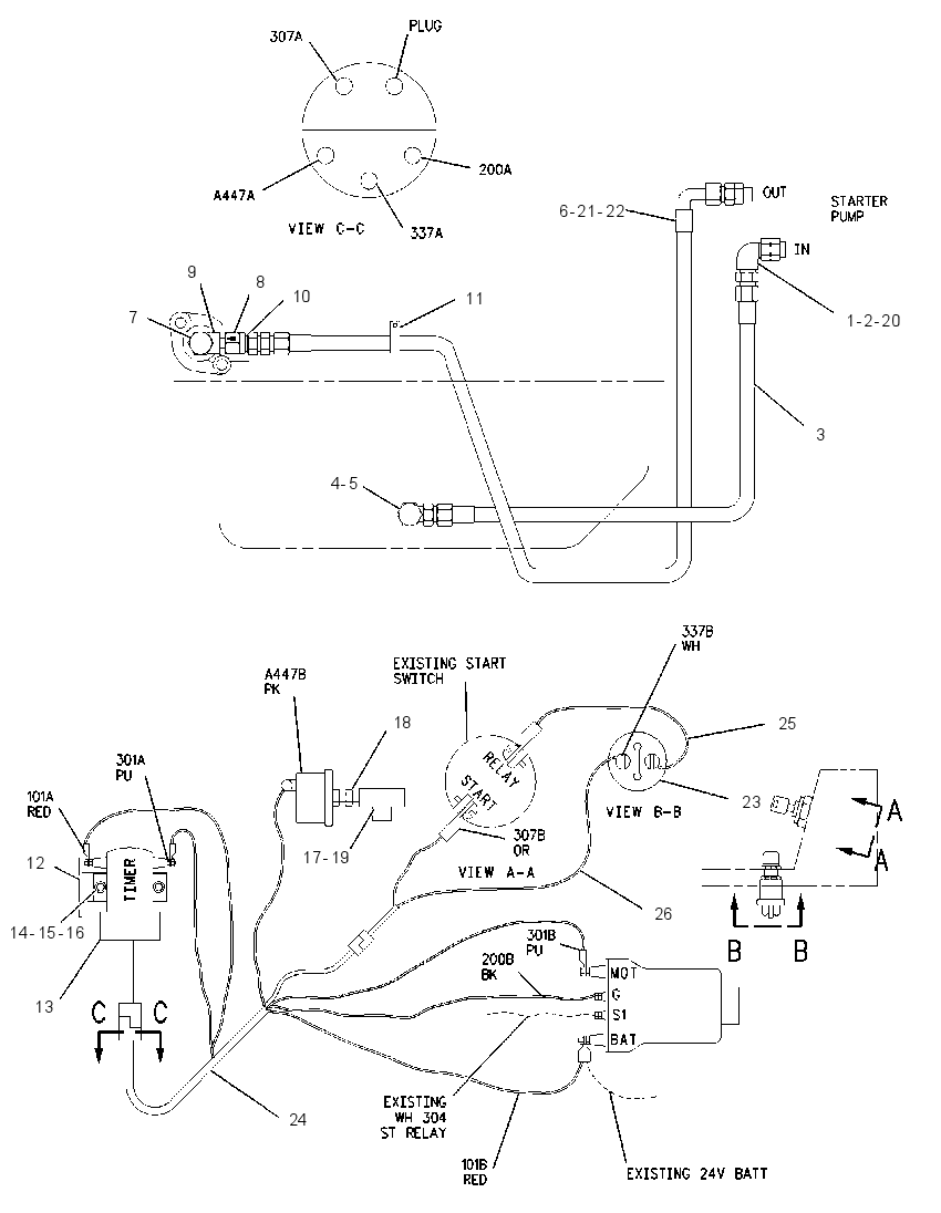 PRELUBRICATION AR-ENGINE 2Z9115 CAT