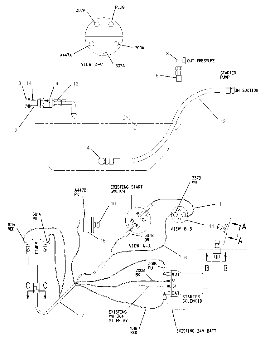 PRELUBRICATION AR-ENGINE 2Z9123 CAT
