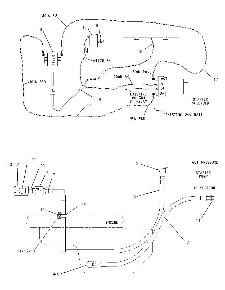 PRELUBRICATION AR-ENGINE 2Z9696 CAT