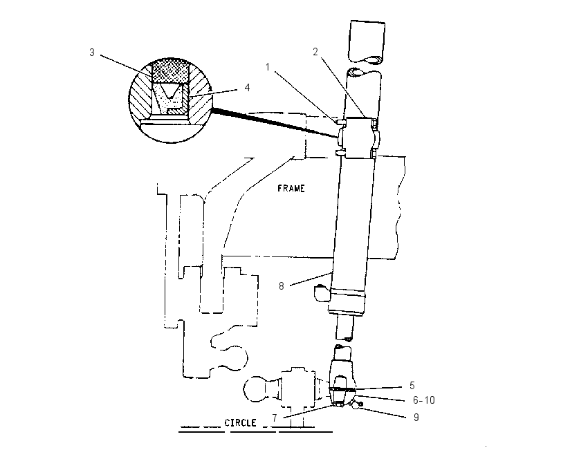 CYLINDER & MTG GP-BLADE LIFT 8W3261 CAT