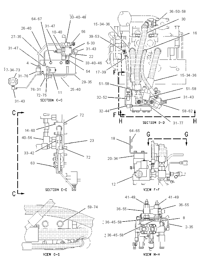 RIDE CONTROL LINES GROUP 1445728 CAT