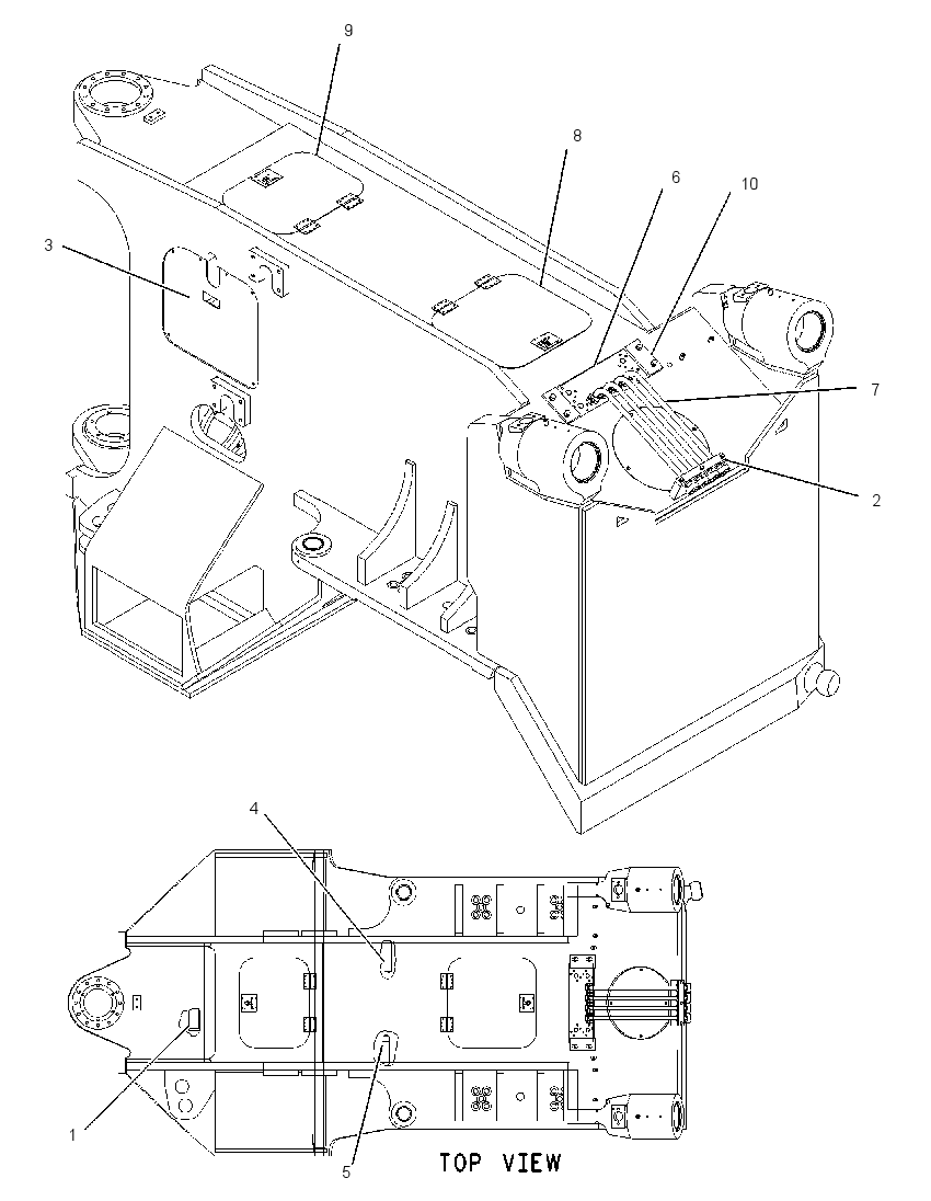 FRAME AS-FRONT 1445291 CAT