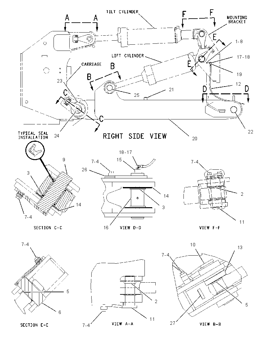 FRAME GP-RIPPER 1330231 CAT