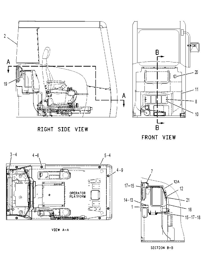 Кабина 1466712 CAT