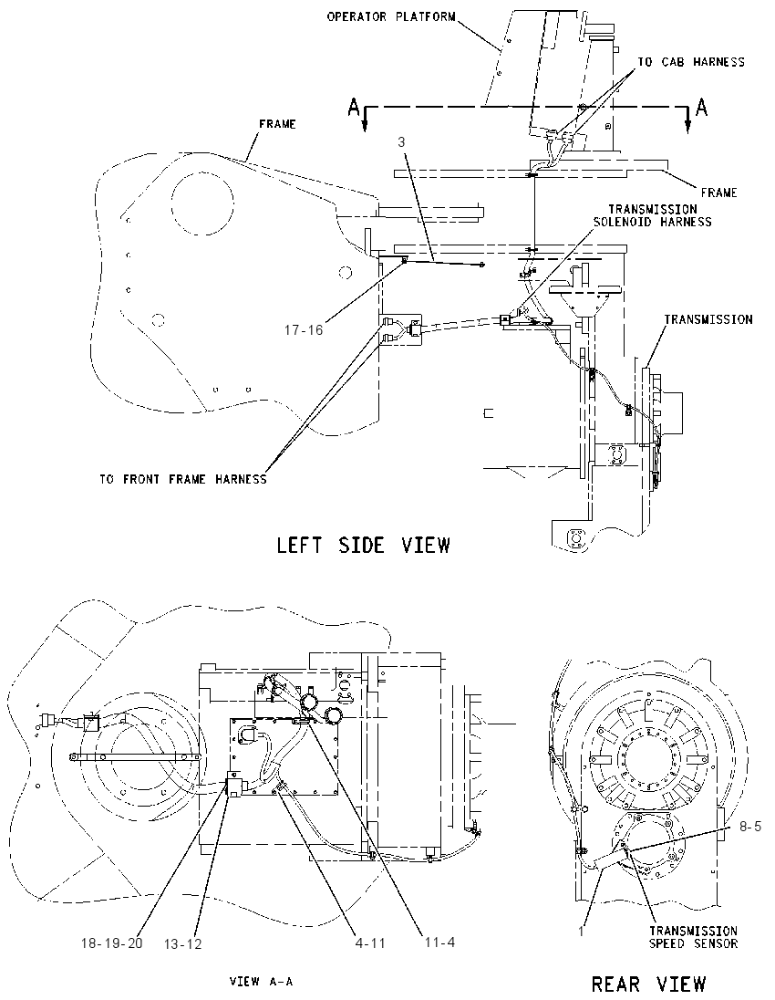 WIRING GP-TRANSMISSION CONTROL 1528934 CAT