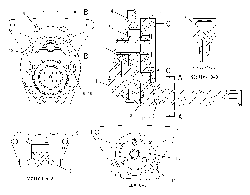 DRIVE GP-UNIT INJ HYD PUMP 1620149 CAT