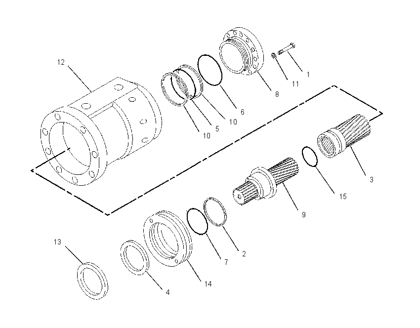 CYLINDER GP-ROTATOR 1455740 CAT
