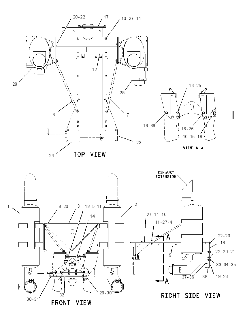 Глушитель 1252014 CAT