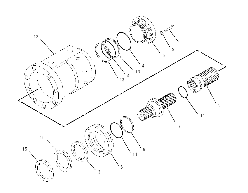 CYLINDER GP-ROTATOR 1444212 CAT
