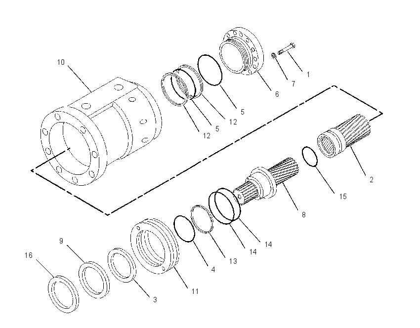 CYLINDER GP-ROTATOR 1455800 CAT